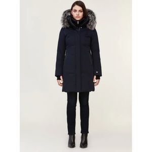 Soia & Kyo emelyn black winter jacket. MISSING HOOD, size XS - AS IS